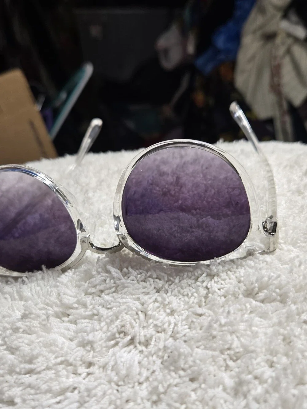 City Shades Women Round Lenses With Clear Frames